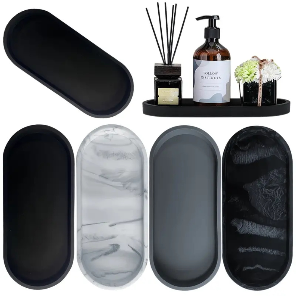 Home Bargains - 1-teiliges Badezimmer-Dressing-Silikontablett, rechteckiger Geschirrspülmittel- und Schwammständer,
